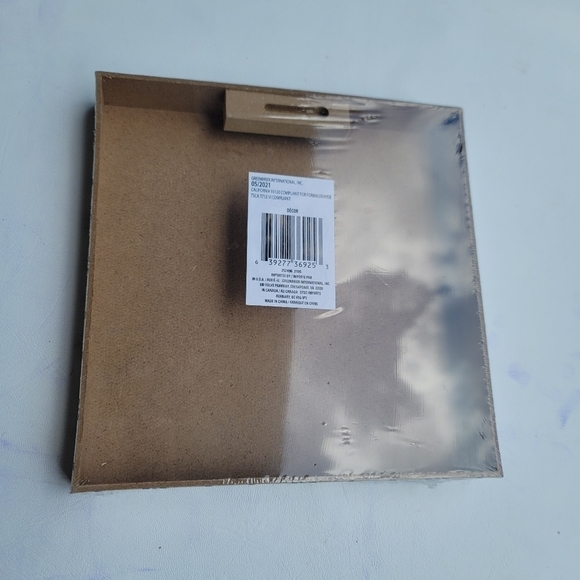 Turn your TROUBLES into BUBBLES wall decor sign Navy Blue White 8 x 8 - Picture 6 of 7